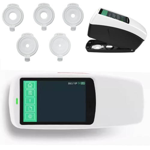 Spectrophotometer Portable Reflective Spectrophotometer with 5 Kinds Measuring Calibers Φ11mm Φ10mm Φ6mm Φ5mm Φ3mm Accuracy 0.01 Resolution 0.01% for Variety Samples Test ASTM ISO Standard
