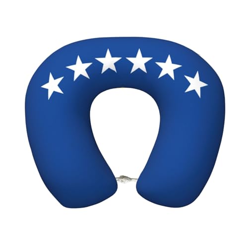 Almohada cervical de poliéster para viaje negro miniatura 1