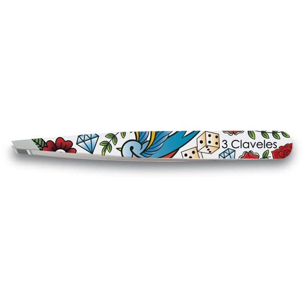 PINZA SESGADA TATOO INOX 9,5 cm. D 3C