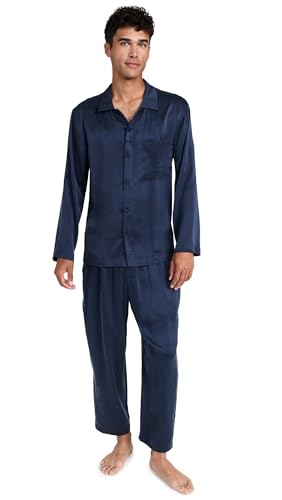 Lunya Men's Washable Silk Button Up PJ Set
