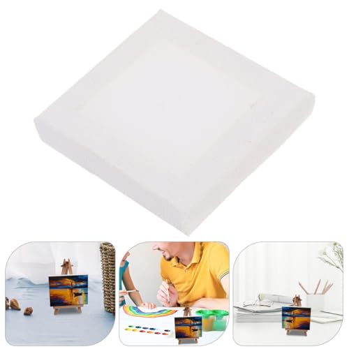 20 Lienzos Pequeños de Algodón EXCEART para Manualidades de Niños 8