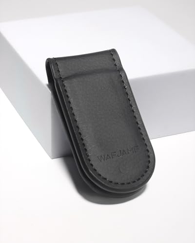 WAFJAMF Slim Magnetic Money Clip Leather Business Card Holder Pocket Cash Wallet3