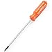 GreatNeck 73302#0 x 4 Inch Round Shank Screwdriver, Magnetic Tipped Screw Holding Screwdriver, Square Tip Screwdriver, Robertson Driver