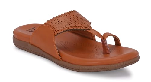 Image of Karaddi Women's Flats Heel | Back Open Fashion Sandals for Ladies Kolhapui Chappal | Stylish Thong Sandal