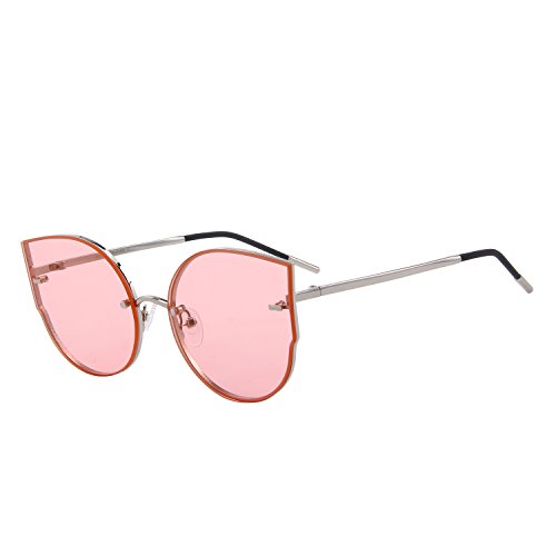 Women Fashion Cat Eye Sunglasses Rimless Frames Ladies Luxury Brand Trending Sun glasses