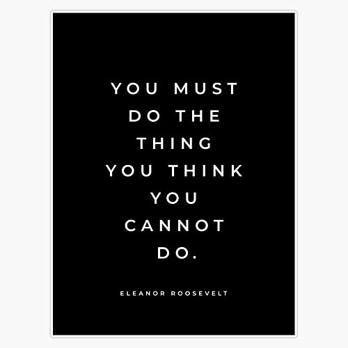 Imán con cita inspiracional de Eleanor Roosevelt 5"