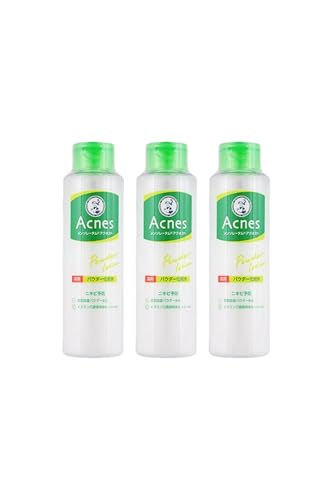 薬用 パウダー 化粧水 ローション 肌に優しい ニキビ ケア ビタミンC配合 メンソレータム アクネス 大容量 まとめ買い おまけ付き 180ml (3本)