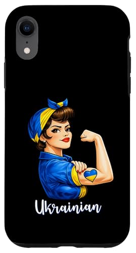 Proud Strong Ukrainian Girl Woman Girlfriend Ukraine Flag �X�}�z�P�[�X iPhone XR �p