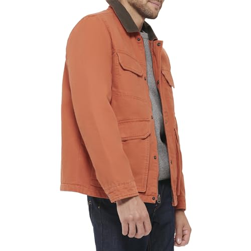 Image of Levi's Men's Cotton 4-pocket Depot Jacket With Corduroy Collar