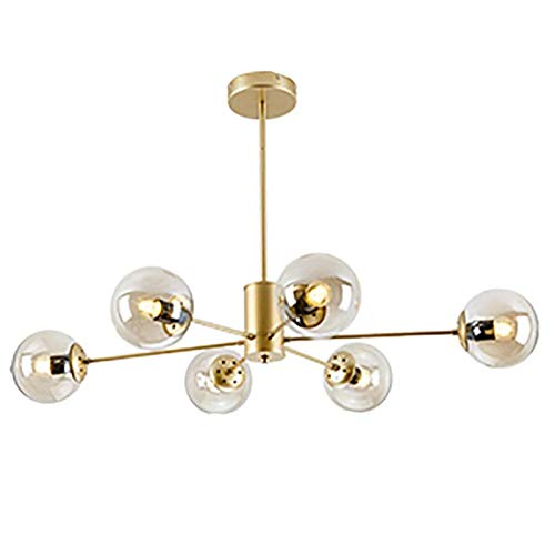 Lustre doré réglable pour corriger le manque de lumière du salon