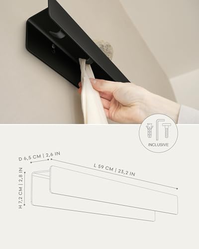 Perchero de pared moderno para colgar abrigos sin ocupar espacio pasillo Kazai Kian 5