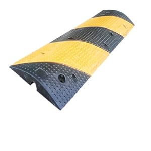 Besnut Rubber Speed Ramp, Heavy Duty Cable Protector Ramp, 1/2 Channel Speed Bump With Bolts For Indoor Road Garage Gravel Asphalt Concrete 1 31k b8awyjl. sl500 . ss300