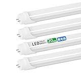 led蛍光灯 20w形 直管 4本 58cm グロー式工事不要 両側給電 T8 580mm 20W型 蛍光灯 led led蛍光管 20w 直管型led LED直管蛍光灯20w形 口金G13 節電 (昼光色, 4本)