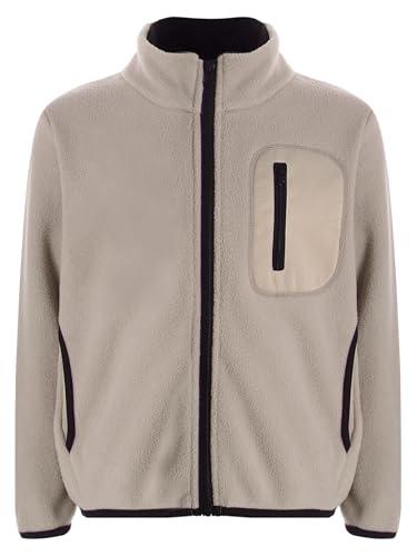 easyforever Kids Boys Girls Stand Collar Long Sleeve Fleece Jacket Full Zip Fall Winter Sherpa Coat Outwear with Pockets