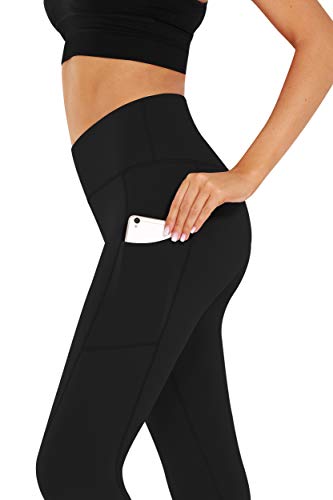 Image of Fengbay High Waist Yoga Pants, Pocket Yoga Pants Tummy Control Workout Running 4 Way Stretch Yoga Leggings