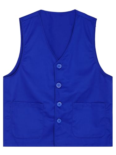 Kaerm Child Girls Boys Volunteer Uniforms Sleeveless V-neck Vest with Pockets Social Service Waistcoat3