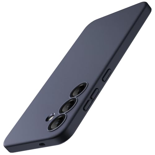 Image of JETech Slim Fit Cover TPU Case for Samsung Galaxy S25 5G, Camera Lens Full Protection, Soft TPU Thin Protective Phone Cover with Matte Finish, Shockproof (Dark Blue)