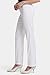 NYDJ Women's Linen Trouser Pants, Optic White, 14