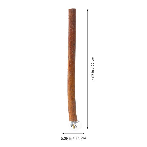 iplusmile 4pcs Natural Wood Bird Perch Set for Parakeets - Climbing Branches for Bird Cages Comfortable Perches - Image 3