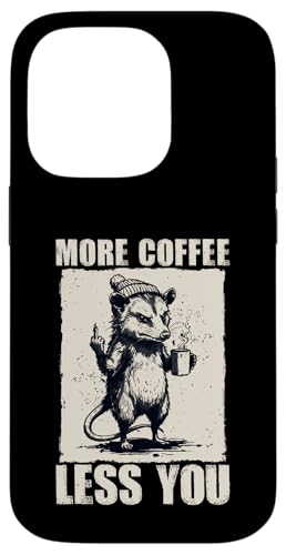 �s�@�������ȃI�|�b�T���uMore Coffee Less You�v�t�@�j�[�R�[�q�[�~�[�� �X�}�z�P�[�X iPhone 14 Pro �p