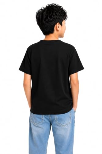 Image of Double F Boys Half Sleeve Cotton Regular Fit Printed Round Neck T-Shirt for Ages 6 Months to 16 Years