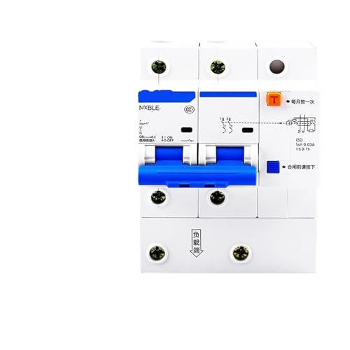 Disjoncteur biphasé 2P NXBLE-125 interrupteur air fuite courant