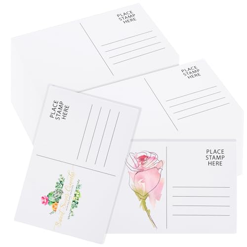 Oungy 200 PCS Watercolor Cards 4 x 6 Inch Watercolor Postcards 140lb/300 GSM Blank Watercolor Paper Post Cards Blank Cotton Art Paint Paper for DIY Mailing Painting Invitations Gift Cards