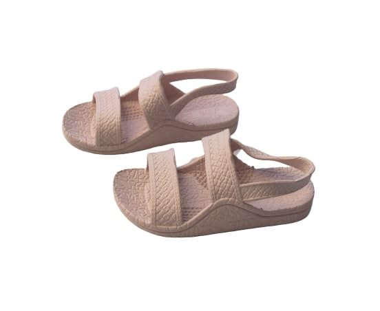 Image of J-Slips Toddler Sandals with Back Strap - Comfortable Boys and Girls Jesus Jandals for Beach and Summer - Waterproof Hawaiian Slides in 12 Colors, Sandalias