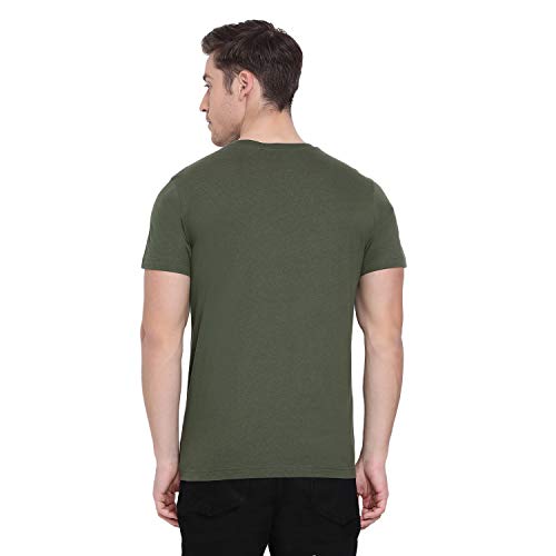 Image of Red Tape Men's Solid Regular Fit T-Shirt