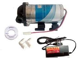 samta 75 GPD Booster Pump and SMPS Power Supply Electrical Replacement Kit - Pump, 2 Connectors, 24 V Filmax SMPS, Teflon Tape (Black)