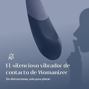 Womanizer Vibe - Vibrador de contacto para estimular el clítoris - Juguete vibrador para adultos con 10 niveles de intensidad - Juguete sexual silencioso para mujeres - Azul oscuro