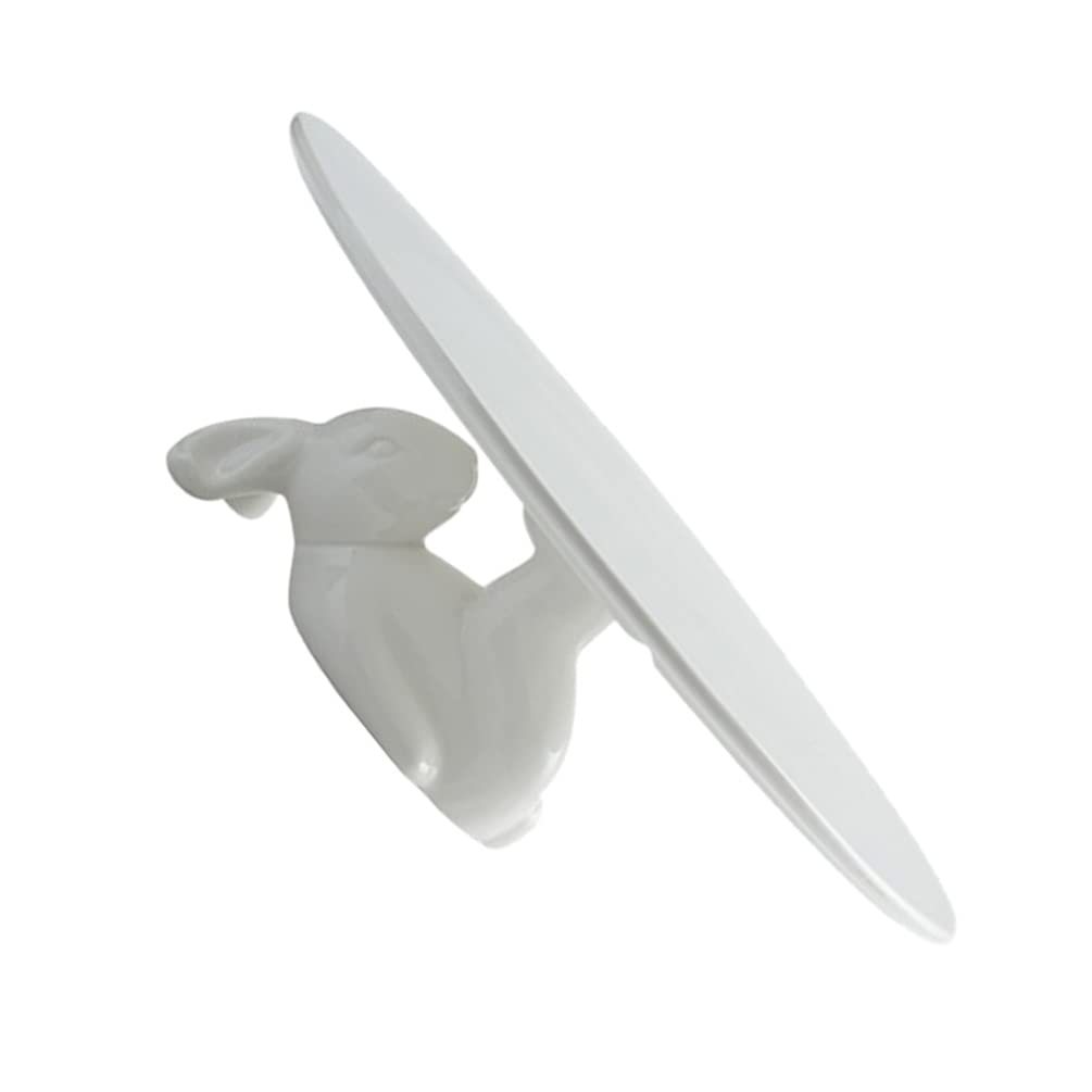 Hemoton Bunny Cake Stand Ceramic Rabbit Dessert Display Stand Cupcake Stand Snack Salad Holder for Home