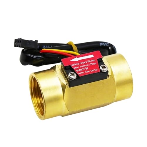 Capteur de débit d'eau DN20 en laiton robuste avec filetage 3/4 pour circuit domestique