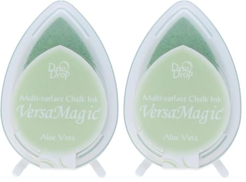 Tsukineko Versamagic Dew Drop Tampon encreur Aloe Vera (Lot de 2)