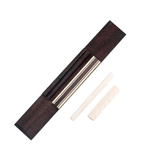 SUPVOX Guitar Saddle Guitar Bridge Accessories Guitar Nut Bone Parts Acoustic Classical Guitars Saddle and Nut Kit