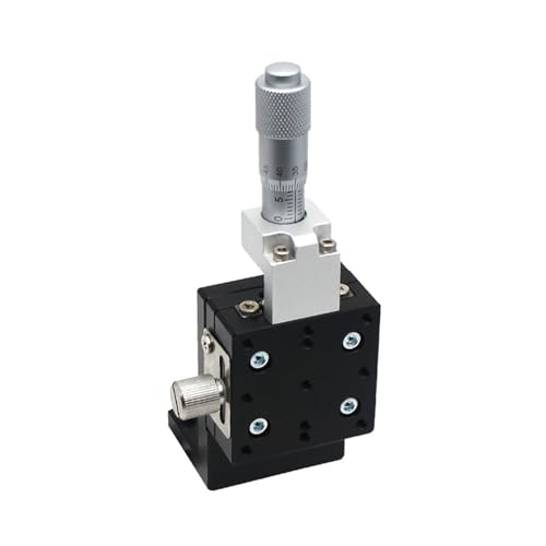 Platine linéaire manuelle LV40-C2 de précision pour réglage de course micrométrique 12,5 mm
