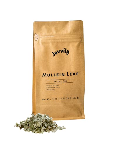 Jovvily Mullein Leaf - 4oz - Herbal Tea - Caffeine-Free - Relaxing*