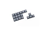 Big Chic Rubber Gaming Backlit Keycaps Set - for Cherry MX Mechanical Keyboards Compatible OEM Include Key Puller (Grey)