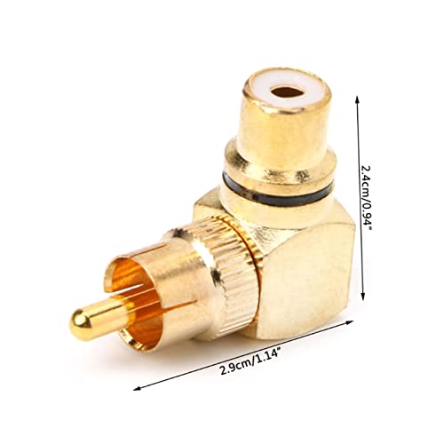 Adaptateur RCA angle droit pour optimiser l'espace derrière l'écran plat du salon - 4