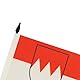 TISCHFLAGGE FRANKEN 15x10cm - FRANKEN TISCHFAHNE 10 x 15 cm - flaggen AZ FLAG