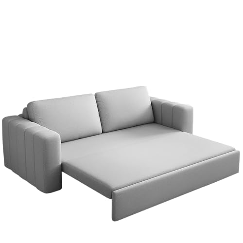 Image of Cisco 3 Seater Sofa Cum Bed for Home & Living Room (Grey) | Modern Premium Fabric Sofa | Foldable Convertible Sofa Bed | Furniture for Home, Office, Guest Room & Bedroom Interiors