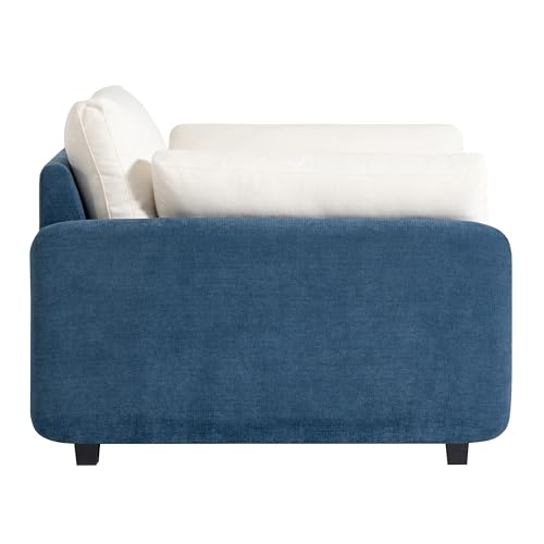 Sillón Chenille Plegable Azul miniatura 5