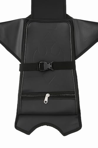 Image of Hero Splendor Plus Bike Tank Cover | Premium Rexine Tank Cover | Scratch Resistant, Water Resistant, Long Lasting (Black) (Extra Protect)
