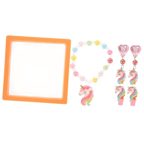 DEARMAMY 1 Juego Caja De De Joyas Juguetes Para Niñas Joyas De Niña De Las Flores Joyas De Niñas Pulsera Para Niñas Joyeros Para Niñas Joyas De Unicornio Joyas Para Niñas Metal