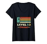 Photo Gallery donna level 53 unlocked gamer birthday retro maglietta con collo a v Photo Gallery donna level 53 unlocked gamer birthday retro maglietta con collo a v