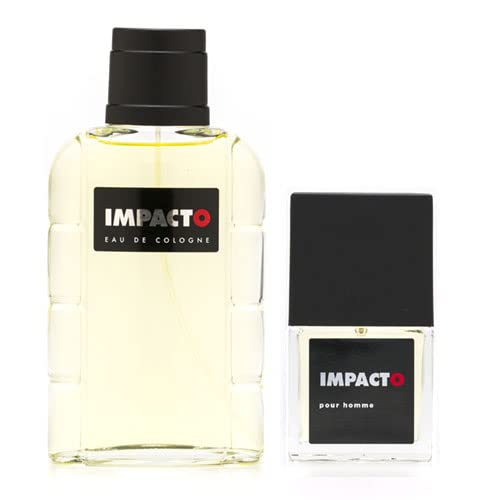 IMPACTO - Classic Promoción 200 ml + 30 ml, Agua de Colonia Hombre, Pack 2 Productos, Perfume Formato Spray, Eau de Toilette Natural y Masculina, Aroma Cítrico, Fragancia Fresca