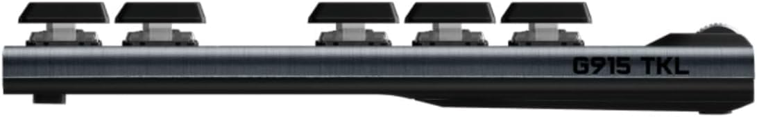 Logitech G G915 TKL Tenkeyless LIGHTSPEED RGB Mechanische Gaming-Tastatur | Für Laptop/PC, Low-Profile-Switches, LIGHTSYNC RGB, kabellos, Bluetooth, Deutsches QWERTZ-Layout - Schwarz