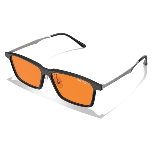 Image of Blue Light Glasses Men, Stylish Square Carbon Fiber Eyewear, Anti Eyestrain, Lightweight Mens Computer Gaming Glasses