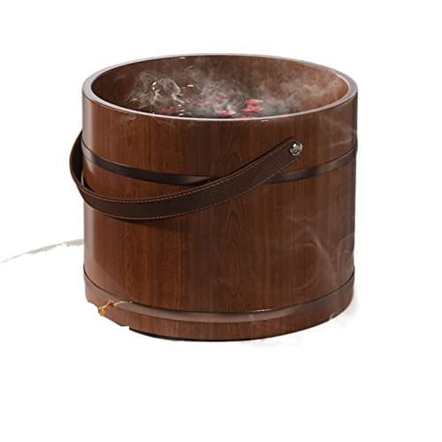 Balde de masaje y spa para pies de madera miniatura 1