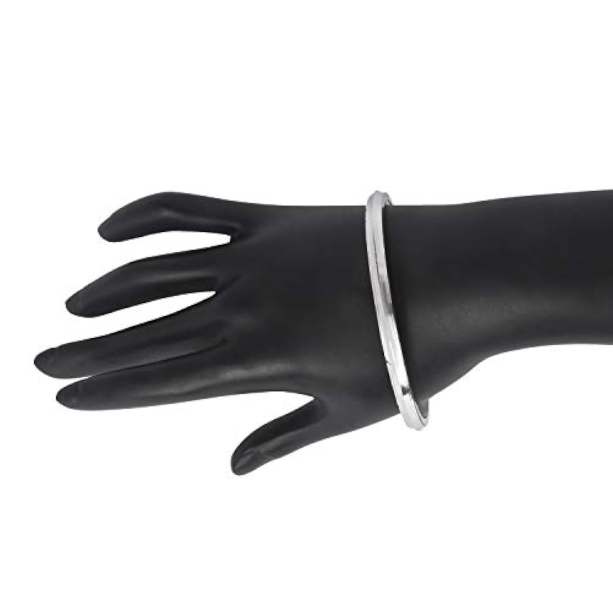 Men's Silver Plated Slim 6mm Kada for Everyday Wear